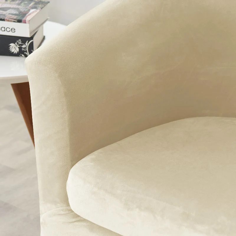 Housse de fauteuil cabriolet Velours écru