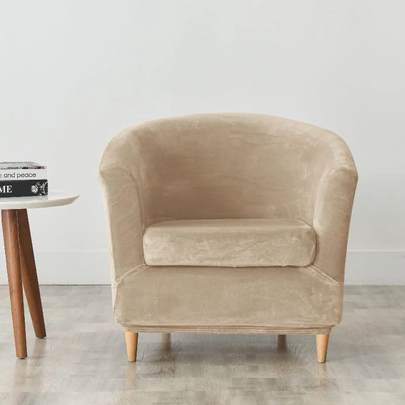 Housse de fauteuil cabriolet Velours beige