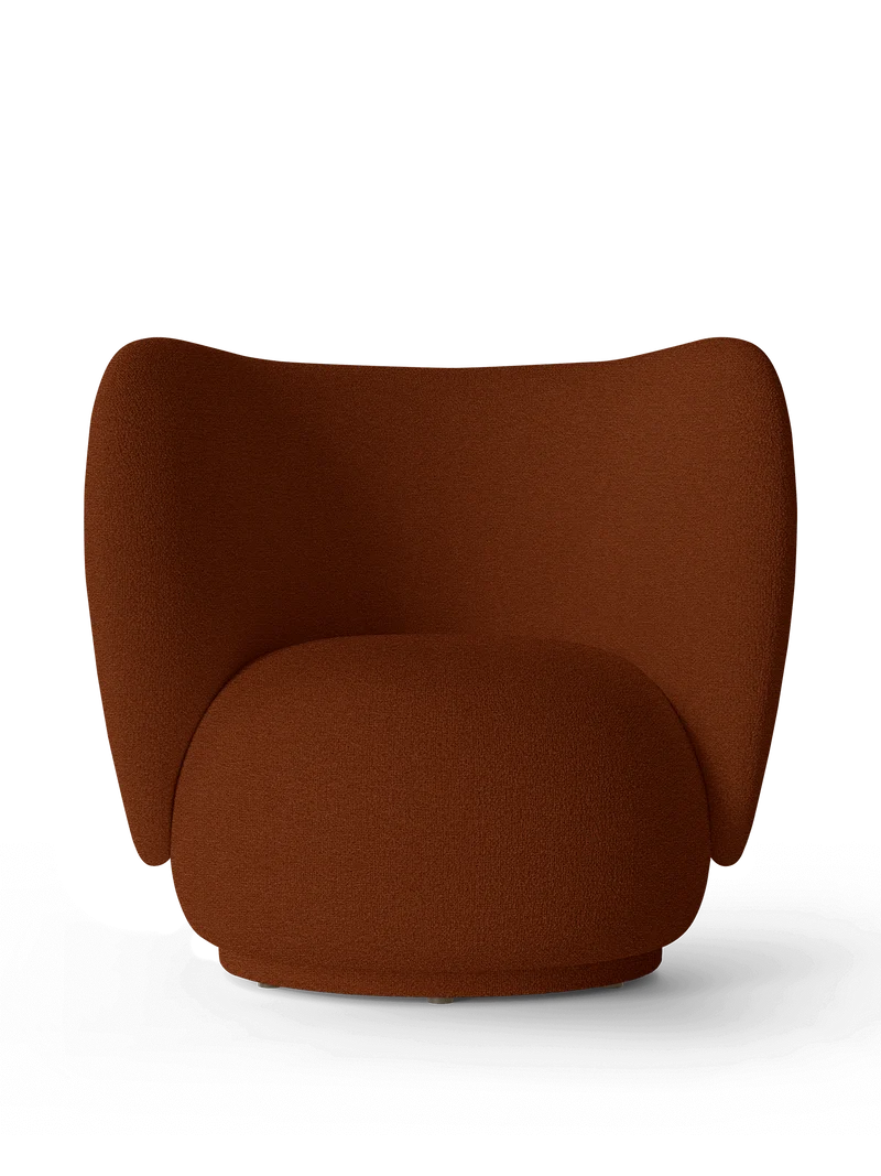 Rico Lounge Chair - Tonus - Red Brown