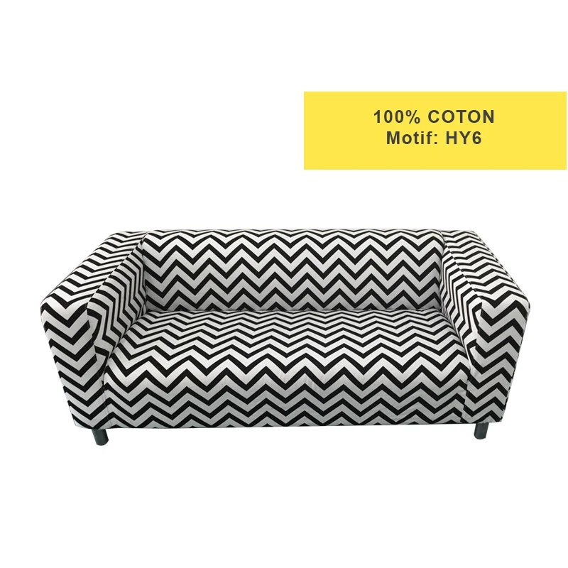 Housse pour canapé IKEA KLIPPAN motifs imprimés 100% coton