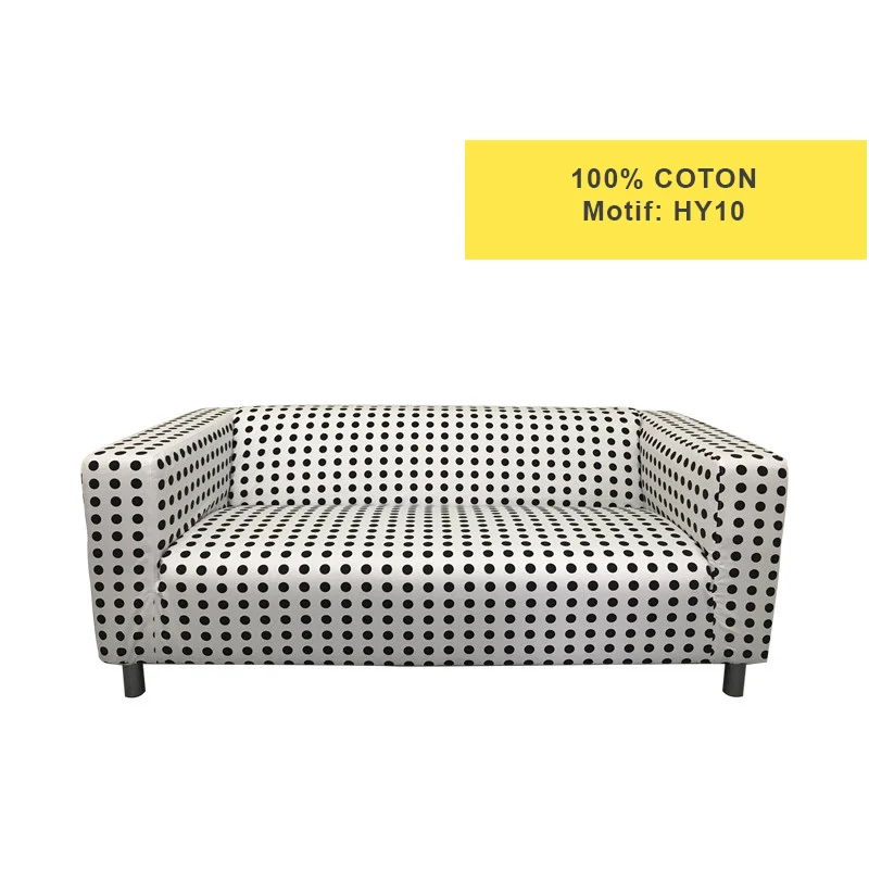 Housse pour canapé IKEA KLIPPAN motifs imprimés 100% coton