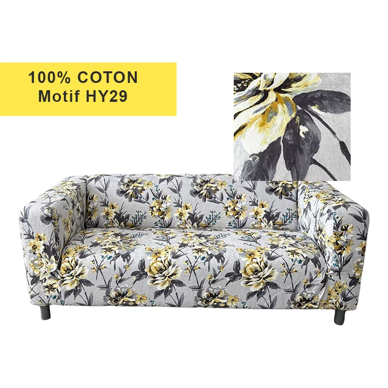 Housse pour canapé IKEA KLIPPAN motifs imprimés 100% coton