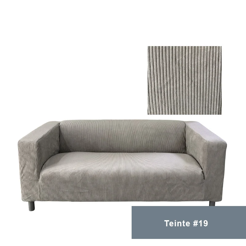 Housse pour canapé IKEA KLIPPAN velours côtelé
