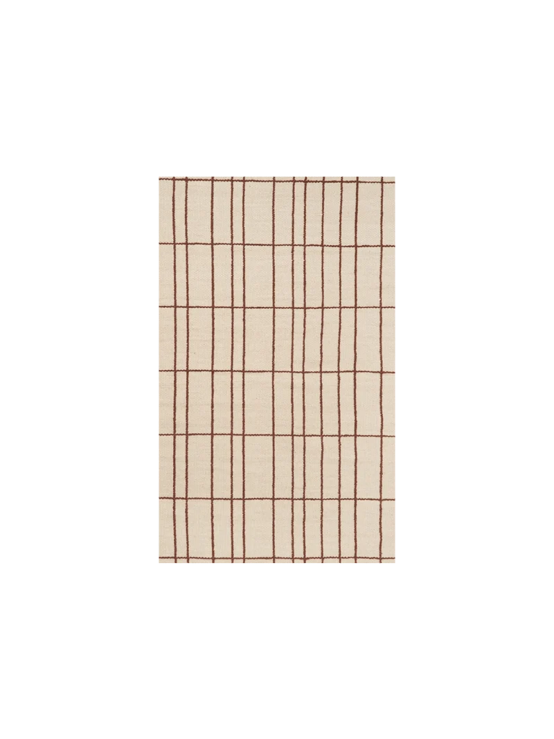 Rug Sample - Sen - Parchment/Chestnut