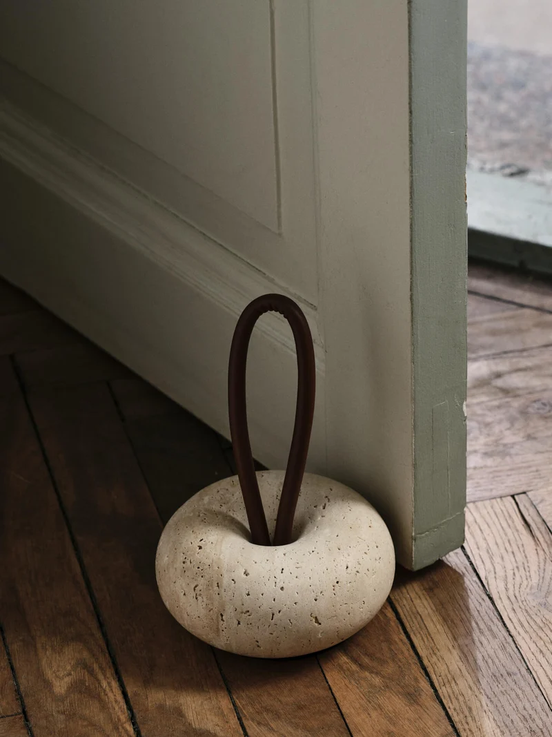 Wa Door Stopper - Travertine