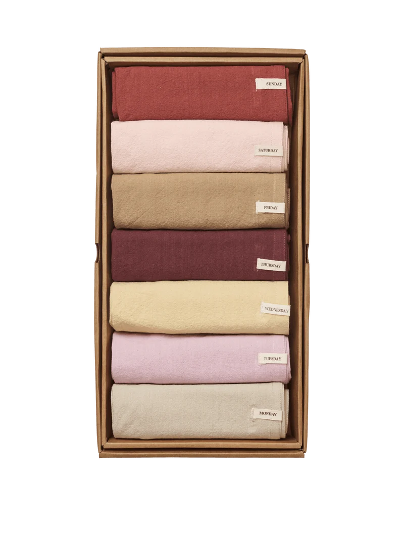 Day Tea Towel - Set of 7 - Vivid