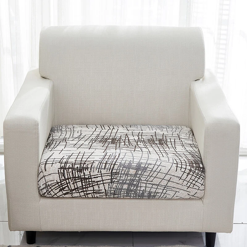 Housse style rayé pour Coussin d'Assise de Canapé