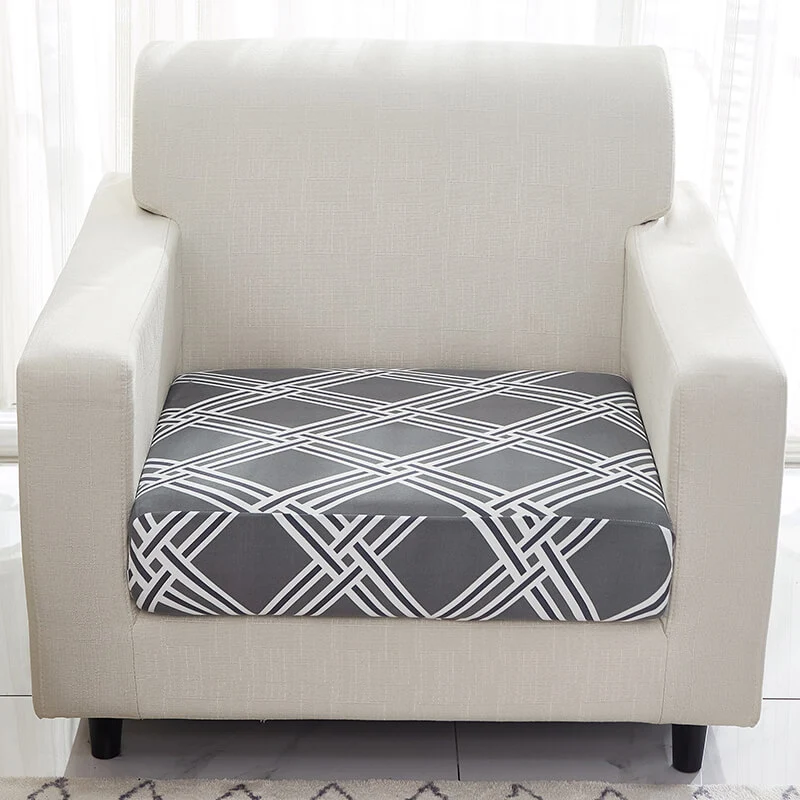 Housse rayée pour Coussin d'Assise de Canapé