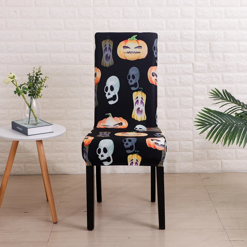 Housse de Chaise Citrouille et Fantôme