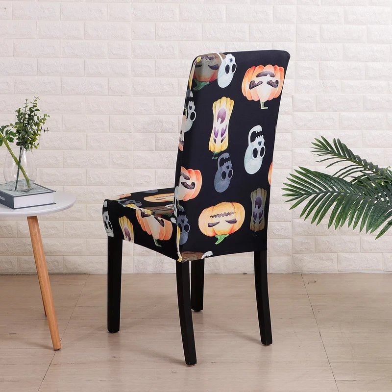 Housse de Chaise Citrouille et Fantôme
