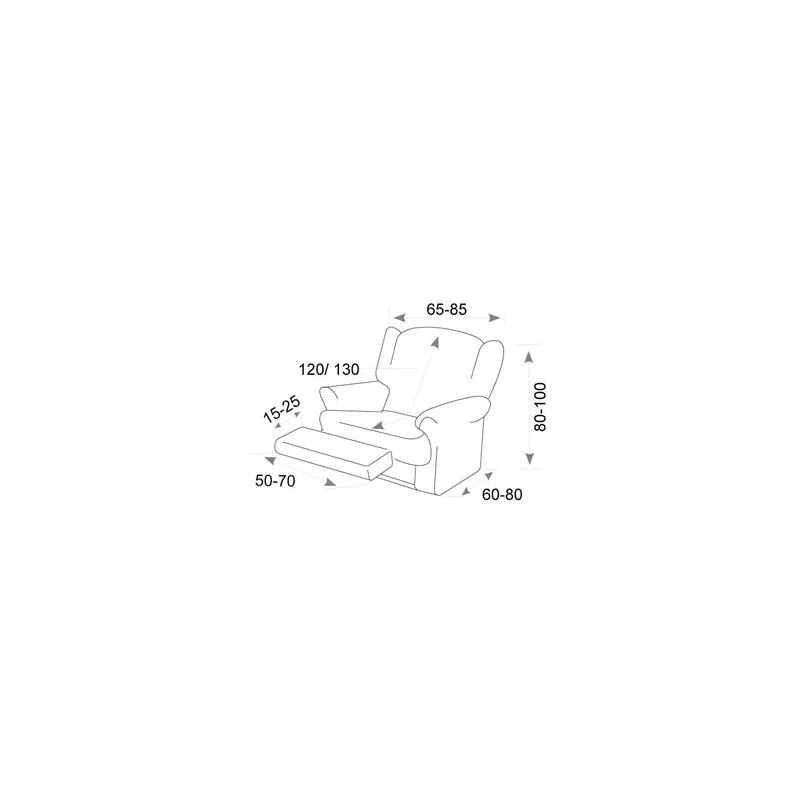 Housse Elastique de Fauteuil Relax Tamesis