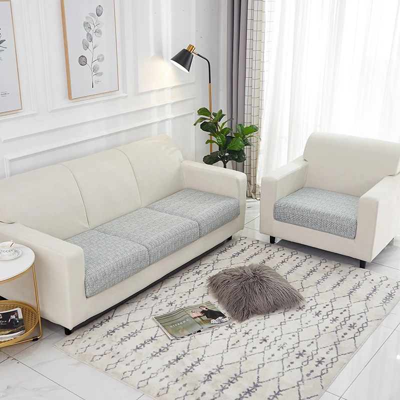 Housse Gris Industriel pour Coussin d'Assise de Canapé