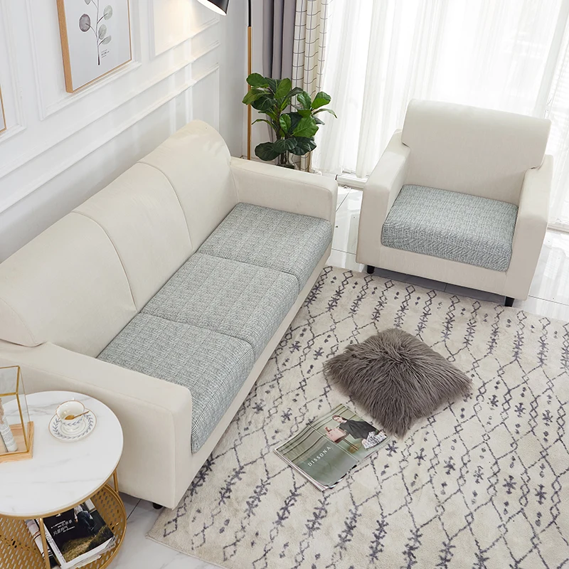 Housse Gris Industriel pour Coussin d'Assise de Canapé