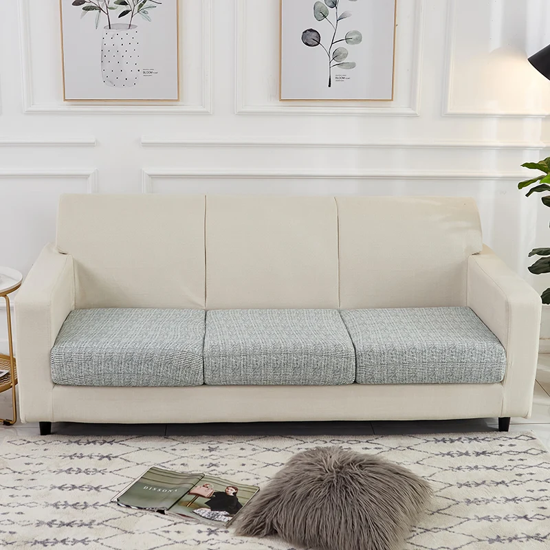 Housse Gris Industriel pour Coussin d'Assise de Canapé
