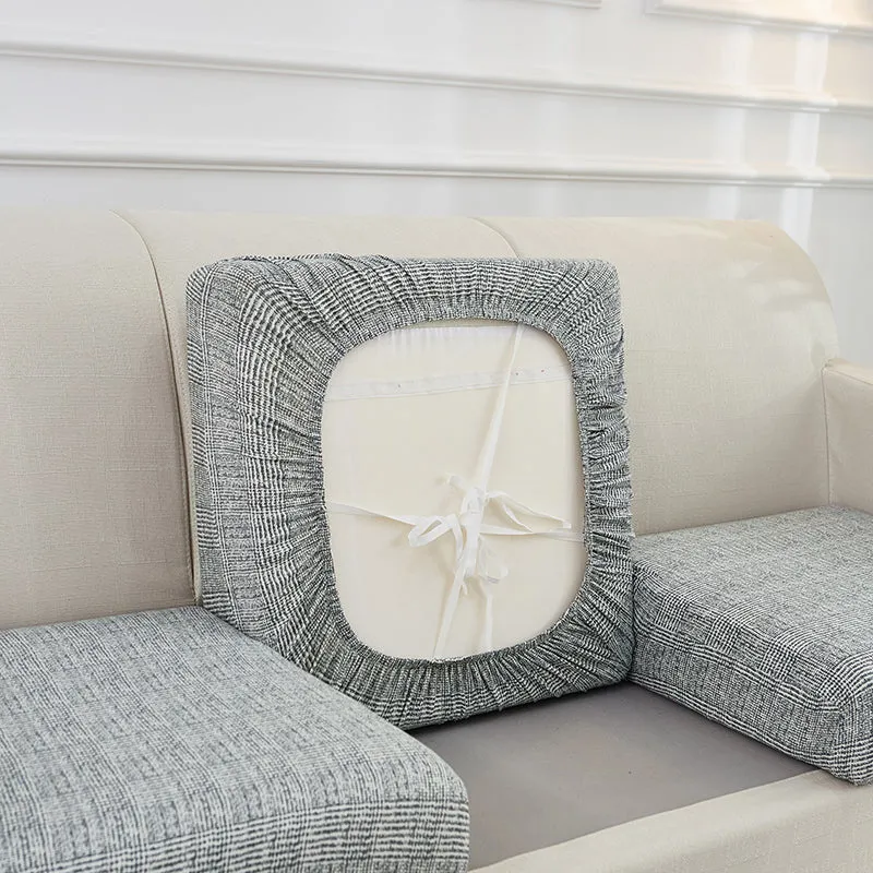 Housse Gris Industriel pour Coussin d'Assise de Canapé