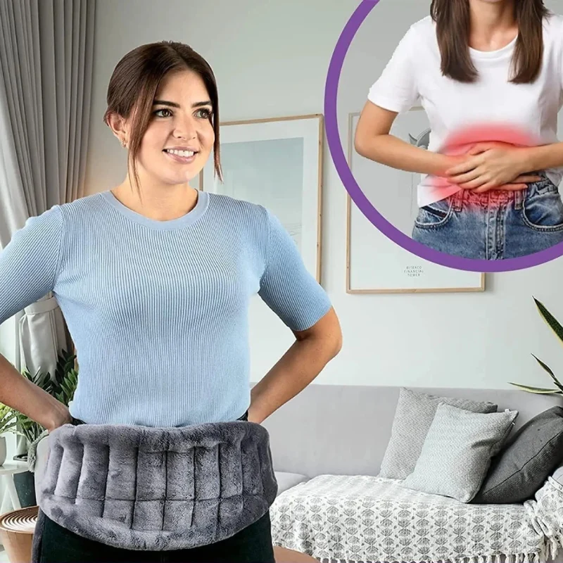 Bouillotte coussin graine de lin polyvalente