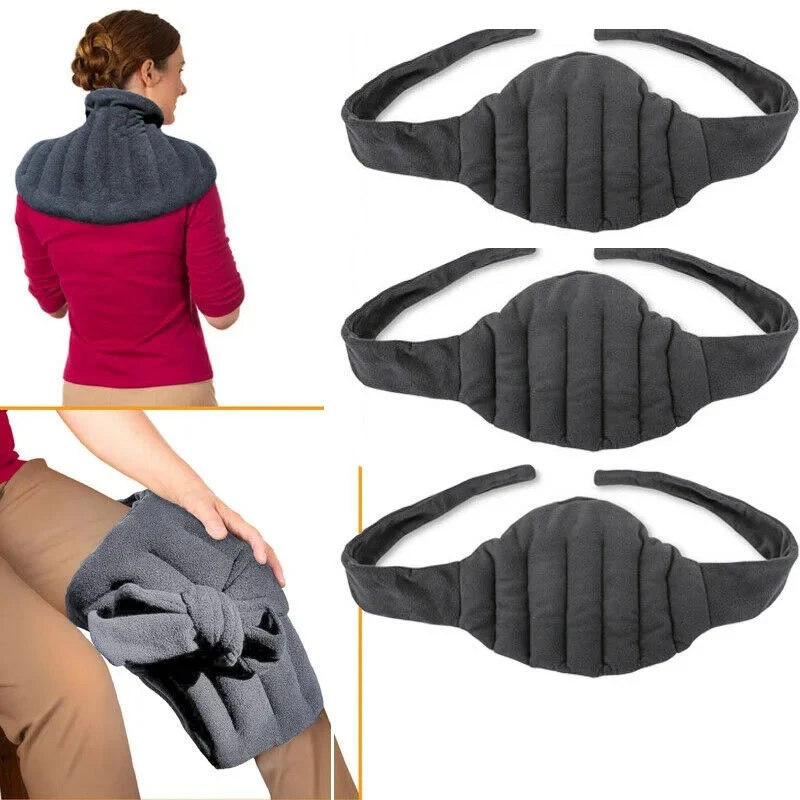 Bouillotte coussin graine de lin polyvalente