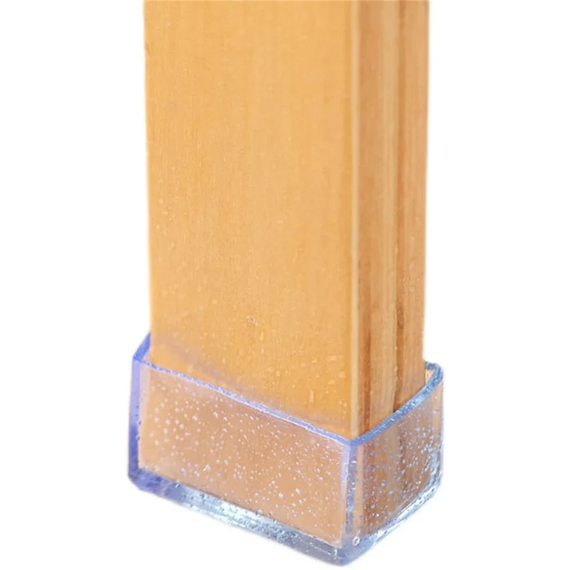 Protections en silicone pour pieds de chaises et tables carrés – Lot de 8