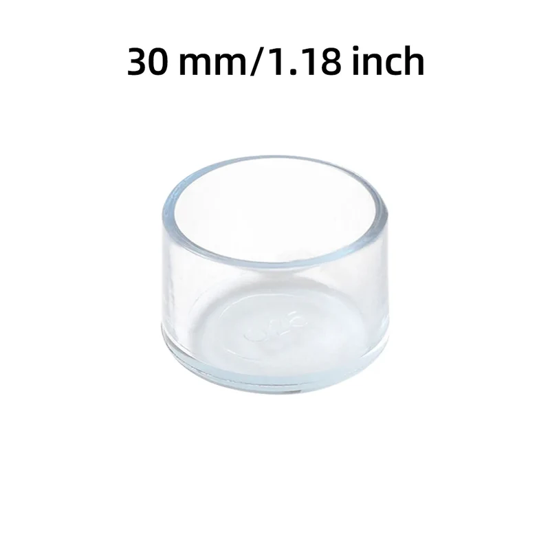 Protections en silicone pour pieds de chaises et tables ronds – Lot de 8
