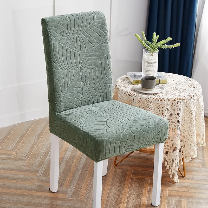 Housse de Chaise Imperméable Feuille vert d'eau