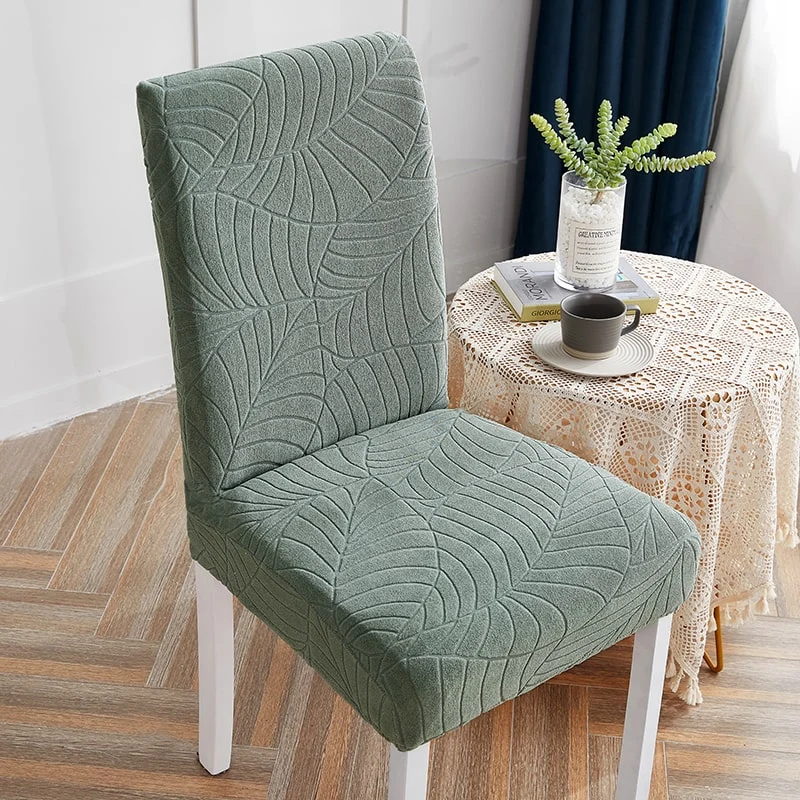 Housse de Chaise Imperméable Feuille vert d'eau