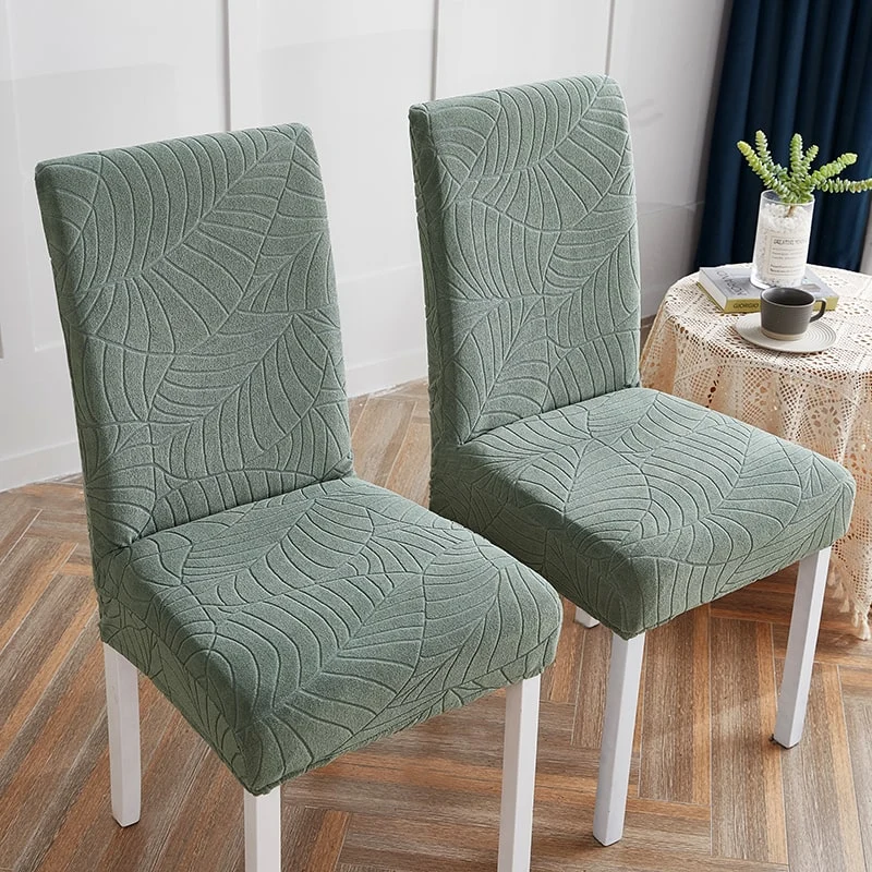 Housse de Chaise Imperméable Feuille vert d'eau
