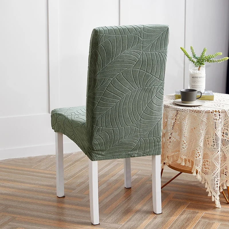 Housse de Chaise Imperméable Feuille vert d'eau