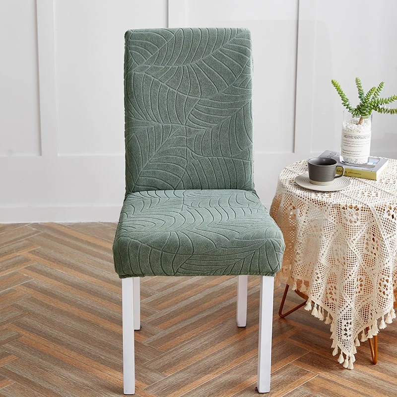 Housse de Chaise Imperméable Feuille vert d'eau