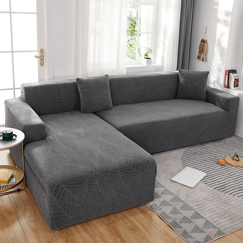 Housse de Canapé d'Angle Imperméable Gris Anthracite