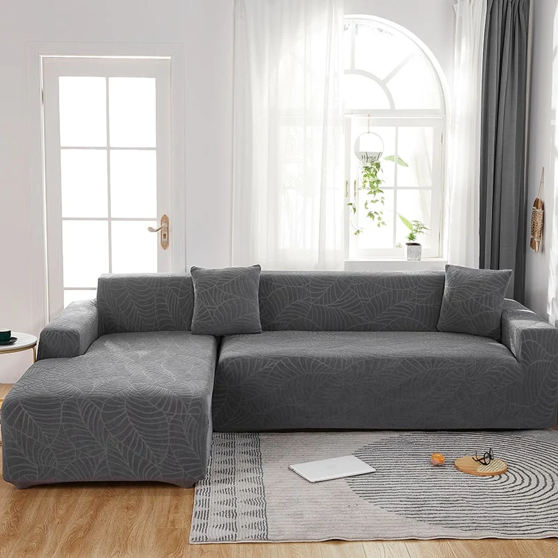 Housse de Canapé d'Angle Imperméable Gris Anthracite