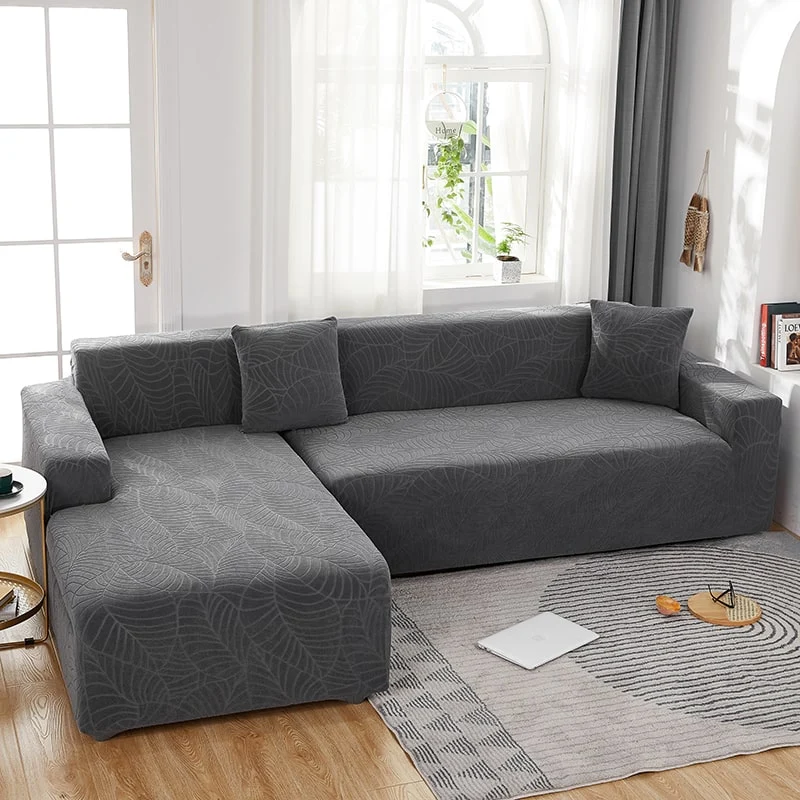 Housse de Canapé d'Angle Imperméable Gris Anthracite
