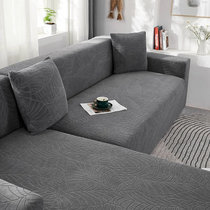 Housse de Canapé d'Angle Imperméable Gris Anthracite