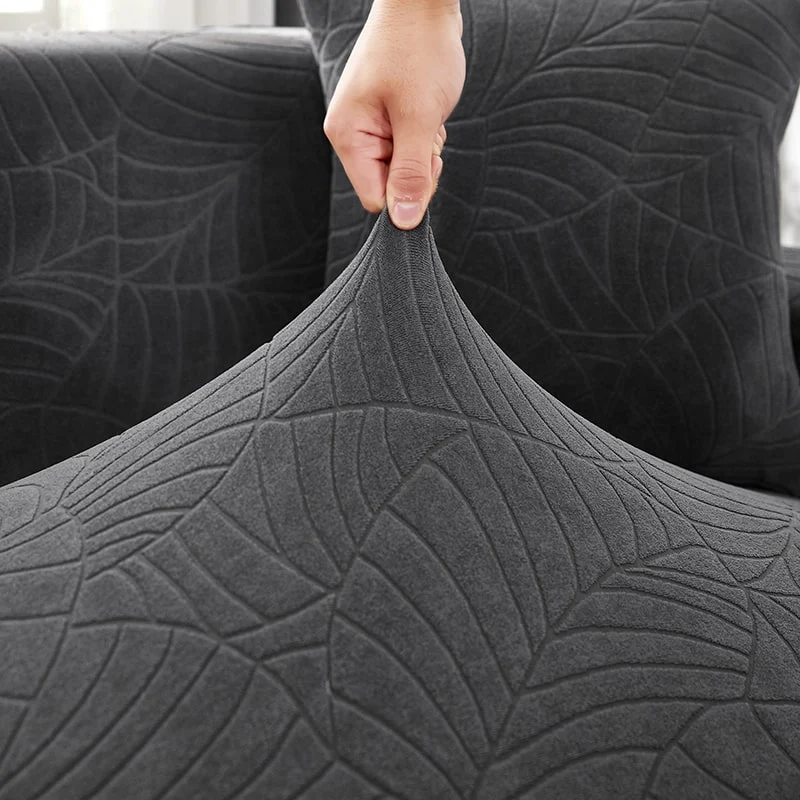 Housse de Canapé d'Angle Imperméable Gris Anthracite