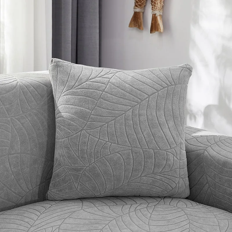 Housse de Canapé d'Angle Imperméable Gris Clair