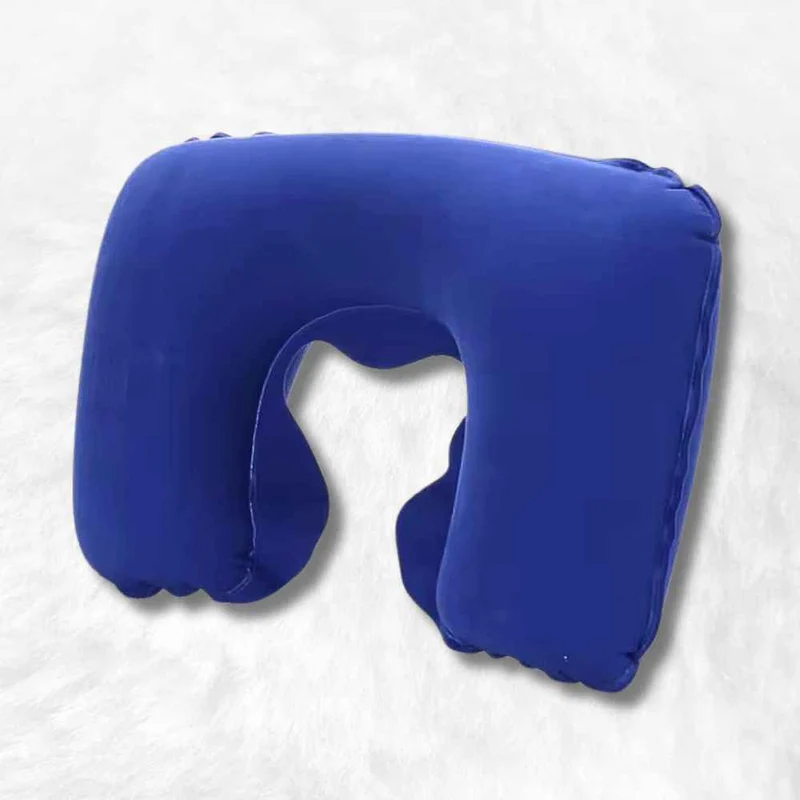 Coussin Avion Gonflable Confort bleu !