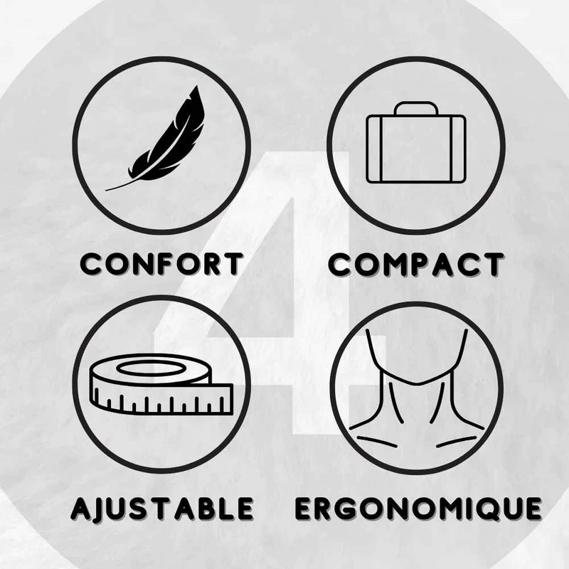 Coussin de Voyage Gonflable bleu !