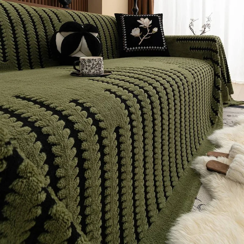 Plaid Canapé Décoratif à Motifs Géométrique - Style Moderne