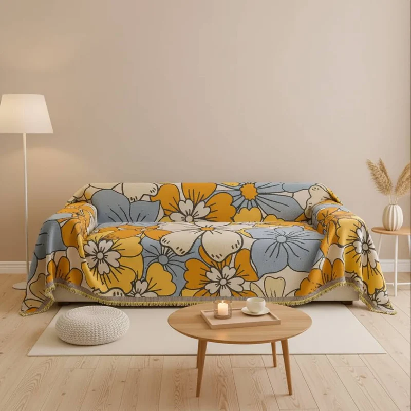 Plaid pour Canapé en Jacquard – 350 g/m²