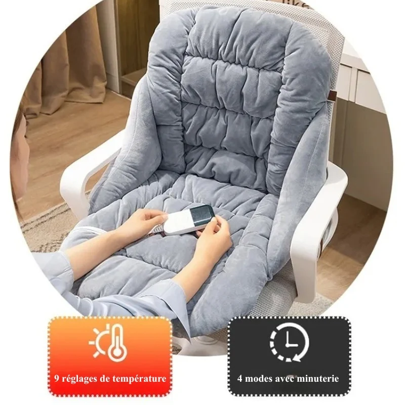 Coussin chauffant pour siège avec 9 niveaux