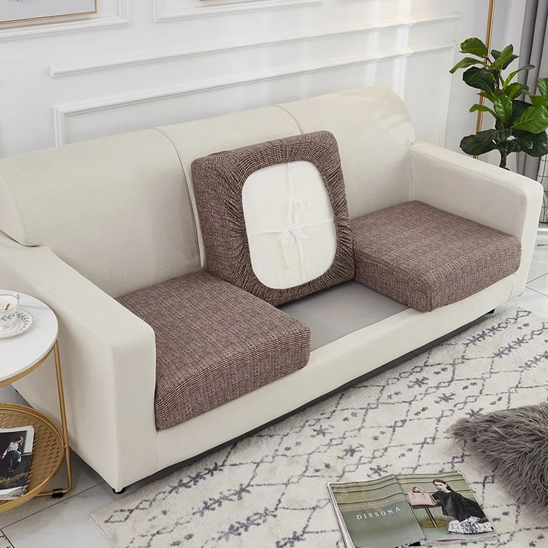 Housse Brun Industriel pour Coussin d'Assise de Canapé