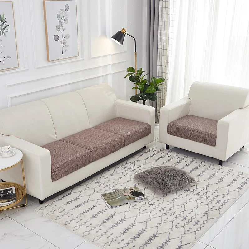 Housse Brun Industriel pour Coussin d'Assise de Canapé