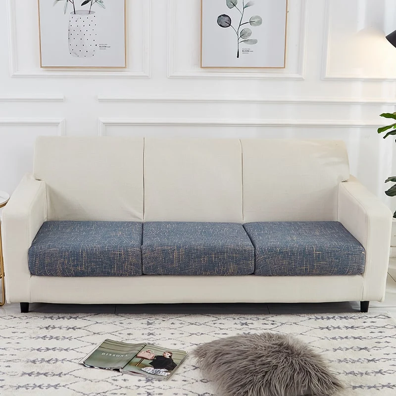 Housse Bleu Industriel pour Coussin d'Assise de Canapé