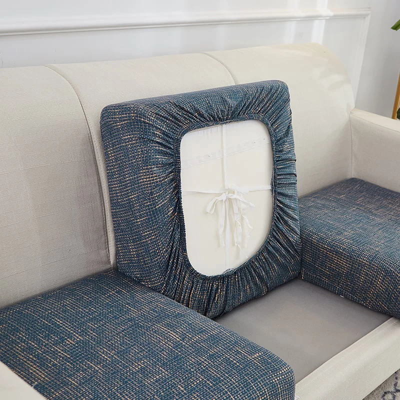 Housse Bleu Industriel pour Coussin d'Assise de Canapé