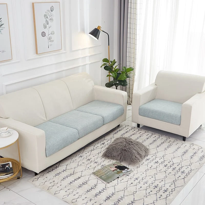 Housse Bleu clair Industriel pour Coussin d'Assise de Canapé