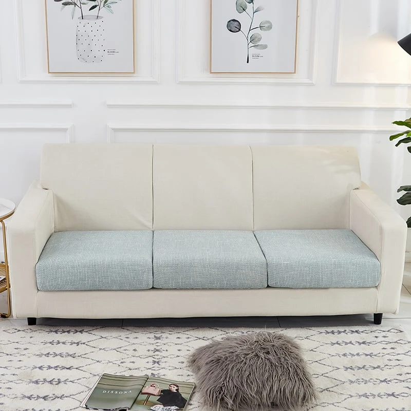 Housse Bleu clair Industriel pour Coussin d'Assise de Canapé