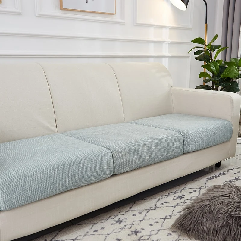 Housse Bleu clair Industriel pour Coussin d'Assise de Canapé