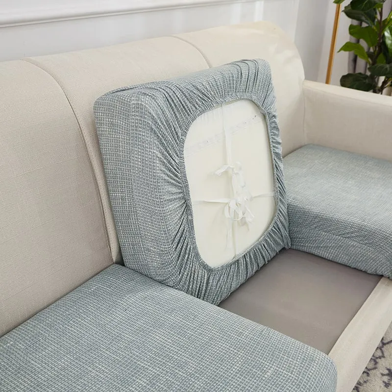 Housse Bleu clair Industriel pour Coussin d'Assise de Canapé