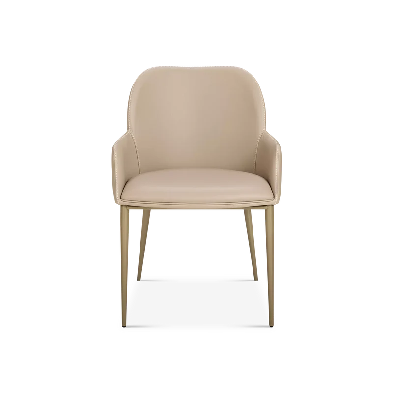 Medea - Leather Dining Chair With Arms by Gamma