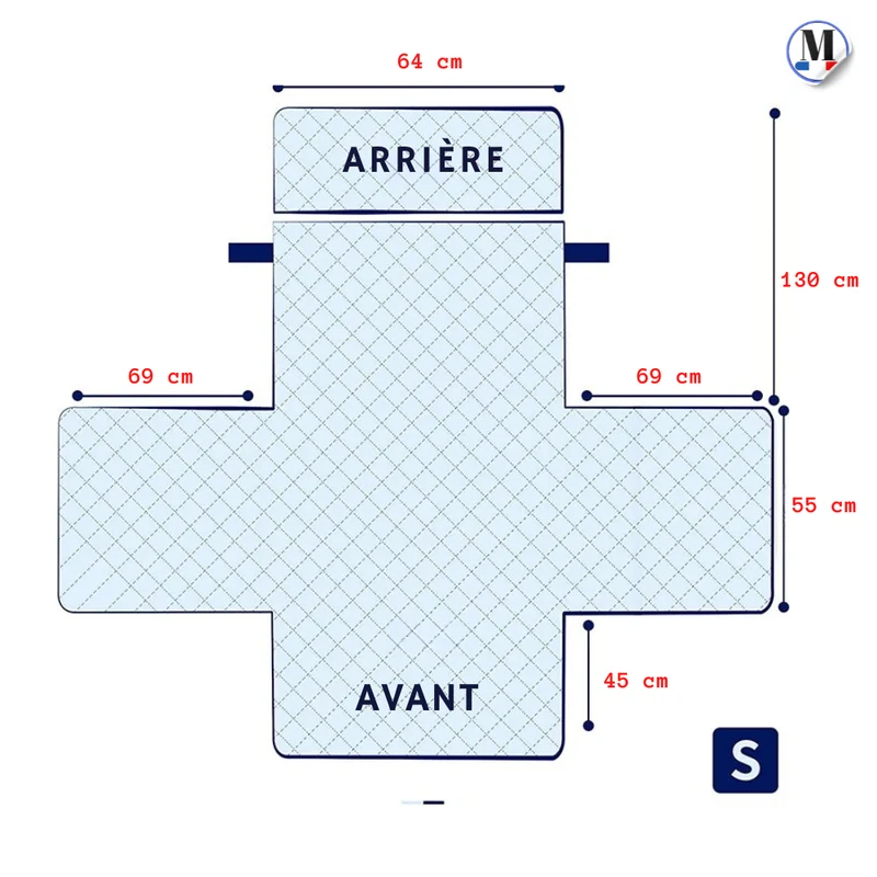 Protège fauteuil relax matelassé