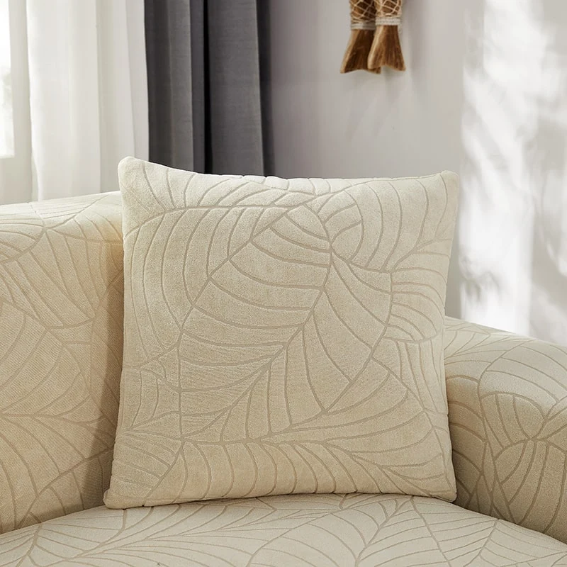Housse de Canapé d'Angle Imperméable Beige
